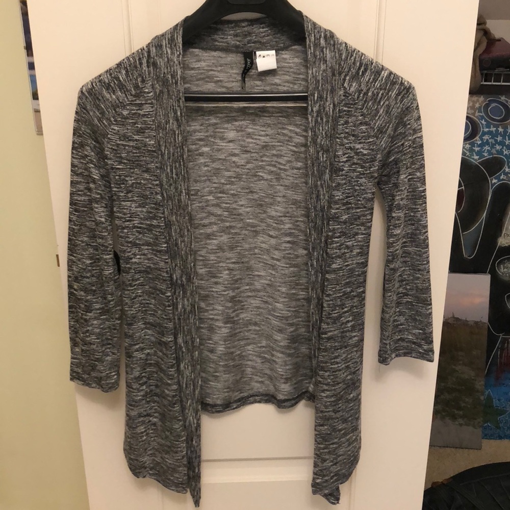 Heather gray cardigan